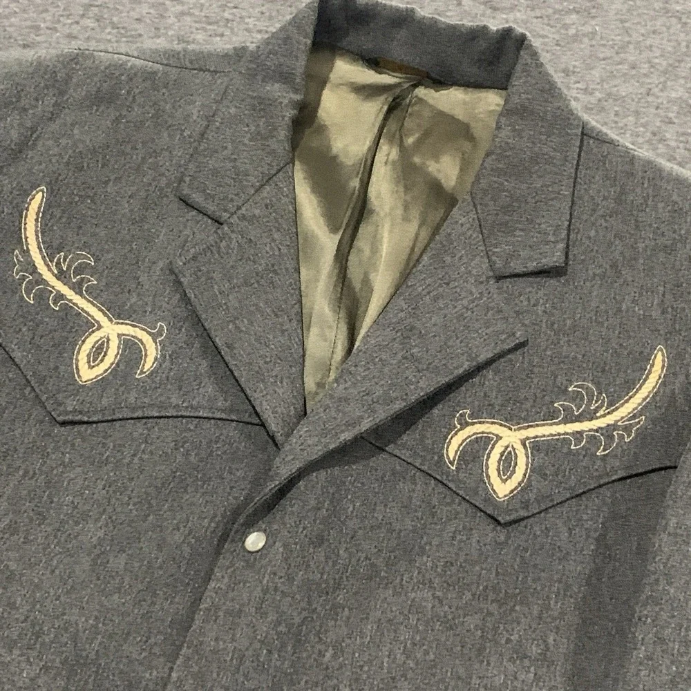 VTG Mesquite Niver Western Wear Western Yoke Snap Button Blazer Vintage Mens 44R